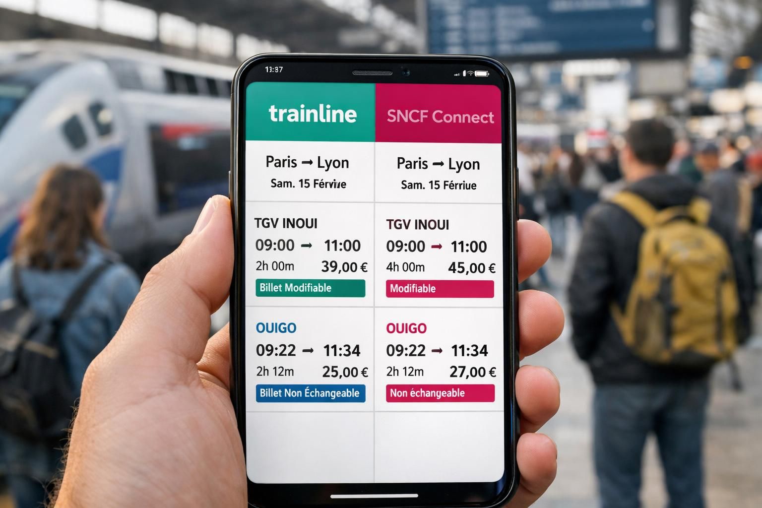 comparez trainline et sncf connect pour choisir la meilleure plateforme de réservation de billets de train. avantages, inconvénients, fonctionnalités et tarifs analysés.