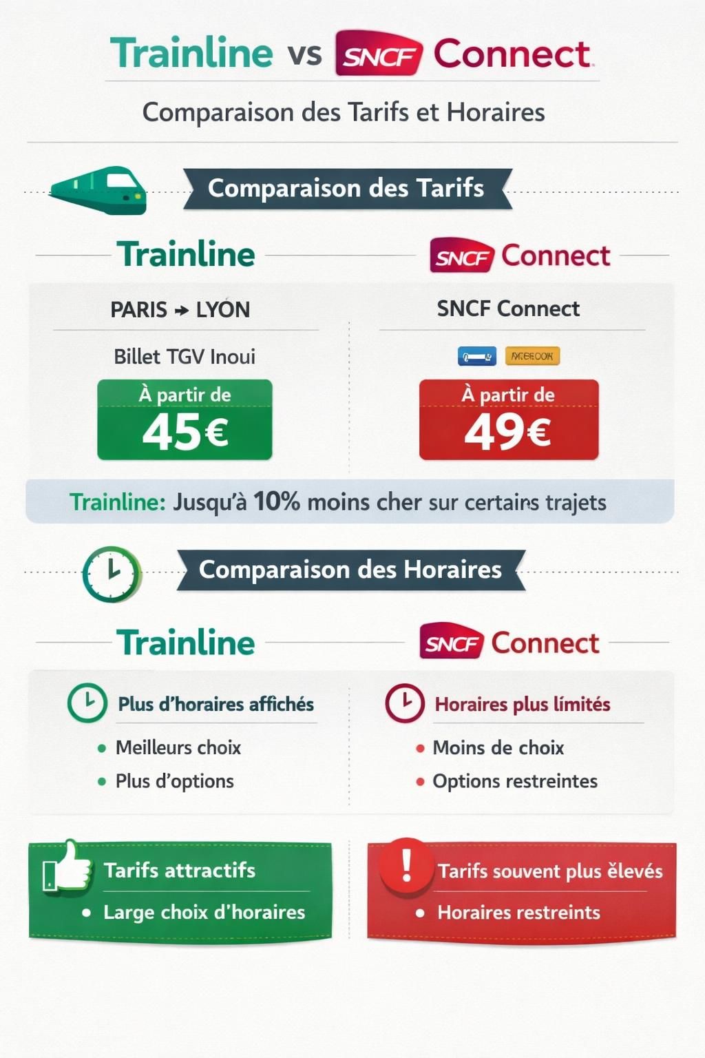 découvrez les différences entre trainline et sncf connect pour choisir la meilleure plateforme de réservation de billets de train selon vos besoins.